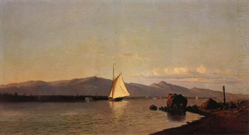 Francis A.Silva Kingston Point Hudson River china oil painting image